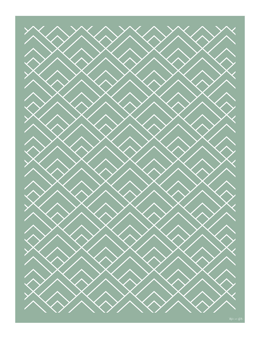 Alfombra vinílica Minimal Verde