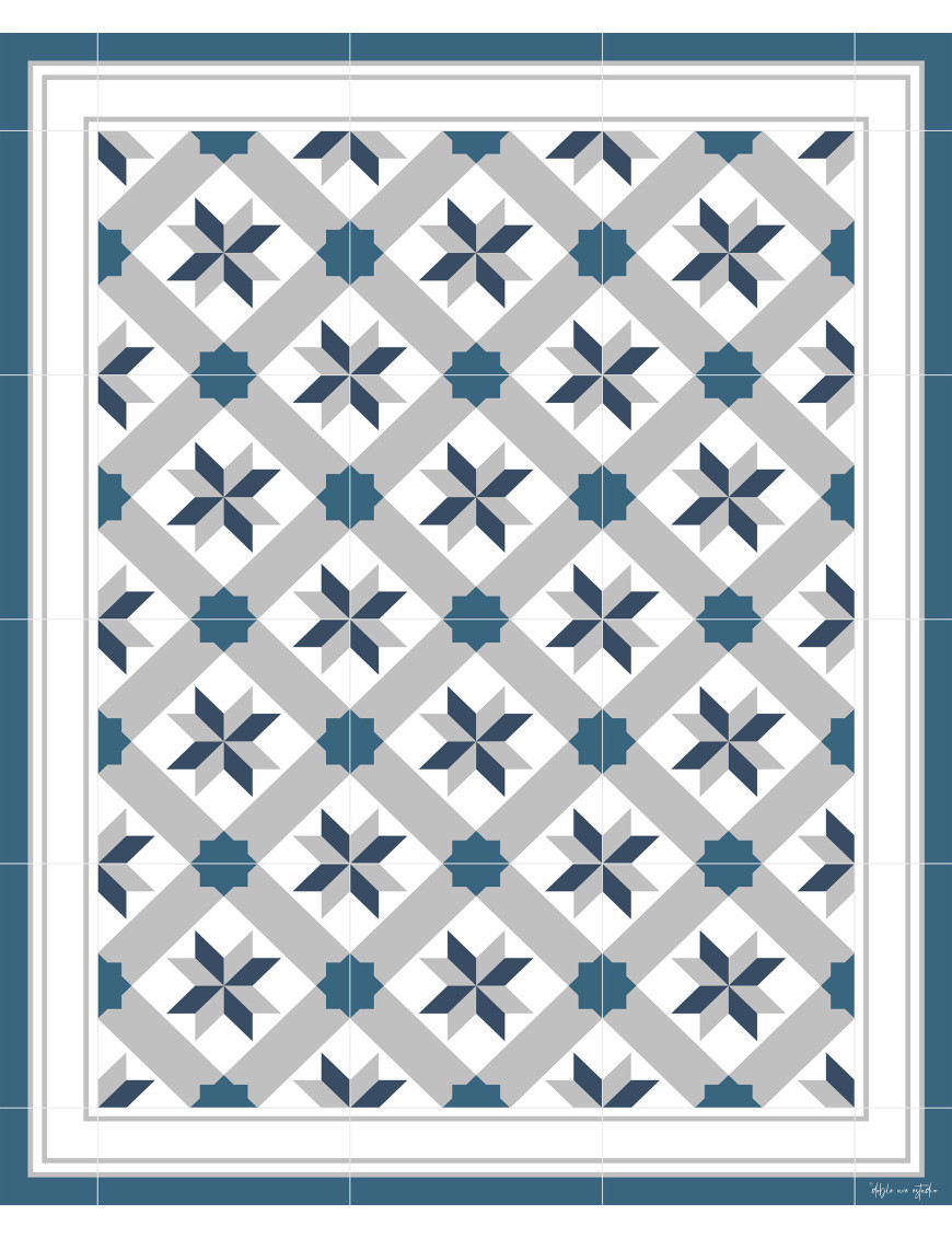 Alfombra vinílica Alhambra Azul
