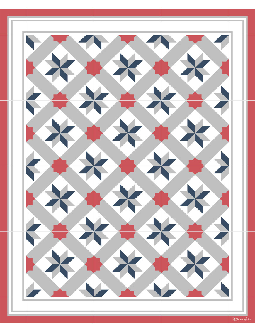 Alfombra vinílica 23 Alhambra Roja