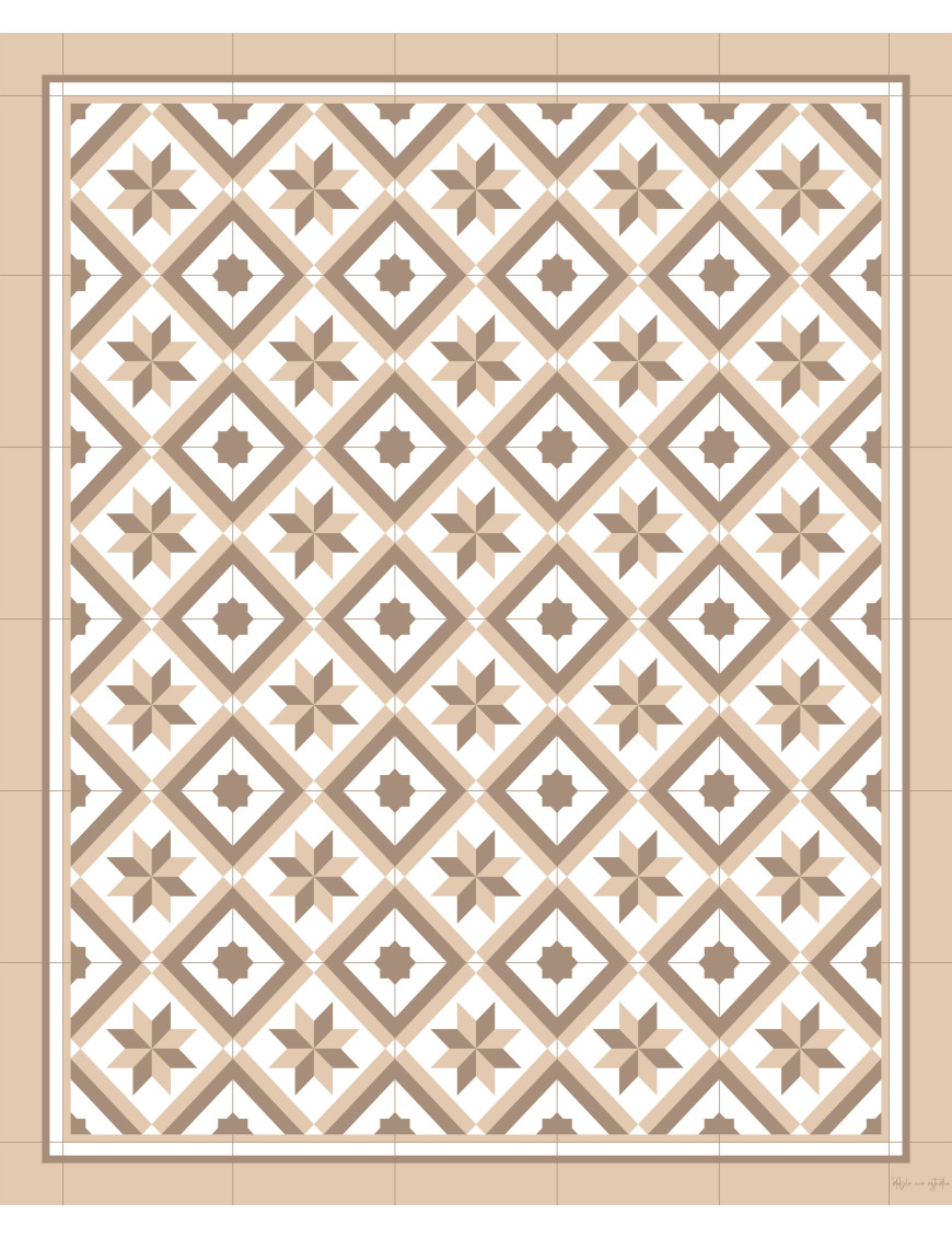 Alfombra vinílica Montserrat Beige