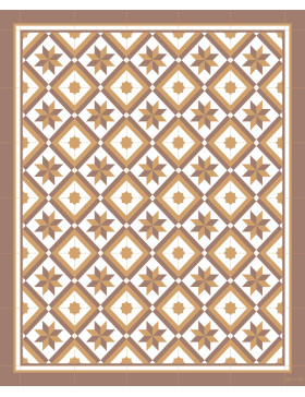 Alfombra vinílica Montserrat Marrón