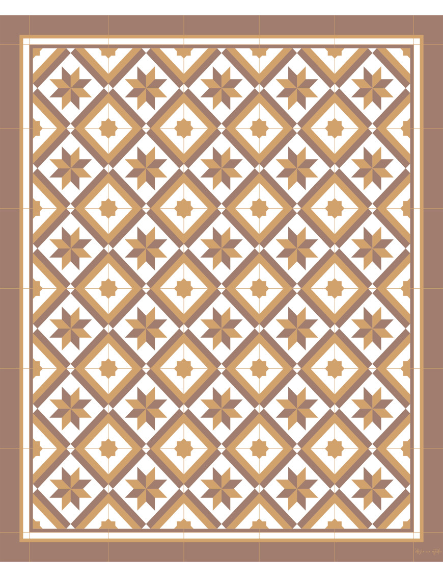 Alfombra vinílica Montserrat Marrón