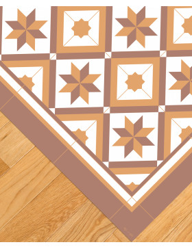 Alfombra vinílica Montserrat Marrón