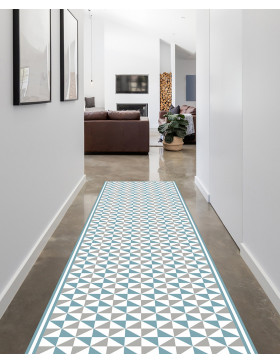 Alfombra vinílica Vintage Azul