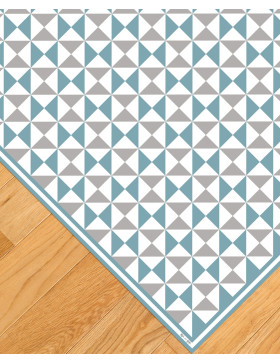 Alfombra vinílica Vintage Azul