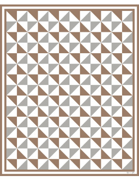 Alfombra vinílica Vintage Marrón