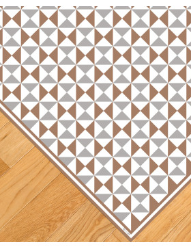 Alfombra vinílica Vintage Marrón