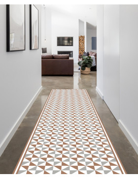 Alfombra vinílica Vintage Marrón