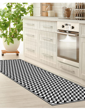 Alfombra vinílica Vintage Negra