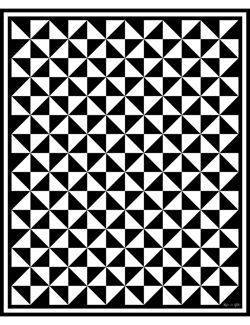 Alfombra vinílica Vintage Negra