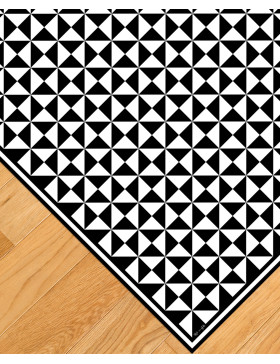 Alfombra vinílica Vintage Negra