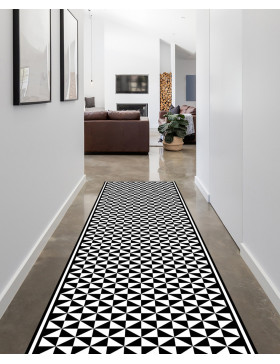 Alfombra vinílica Vintage Negra