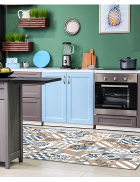 Alfombra vinílica Oporto Marrón