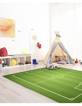 Alfombra de vinilo Infantil Campo de Fútbol