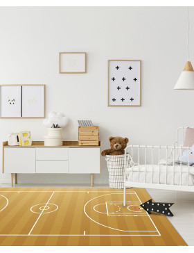 Alfombra de vinilo Infantil Baloncesto