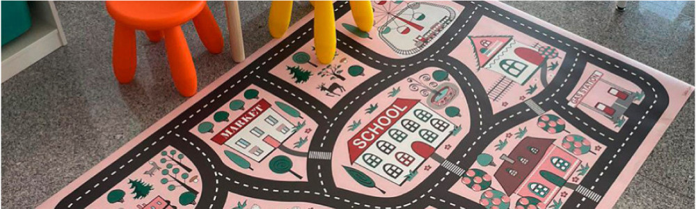 Alfombras vinílicas infantiles para niños | Dobleuve Estudio